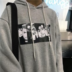 ItGirl Shop Anime Comic Cartoon Printed Oversized Hoodie