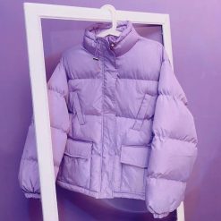 ItGirl Shop NEW Pastel Color Ulzzang Puff Padded Outwear